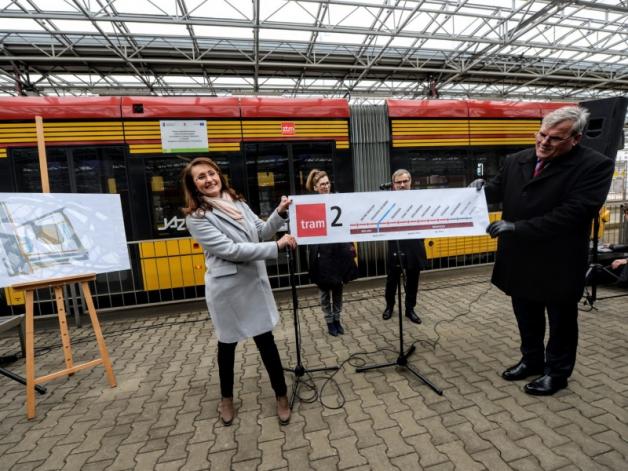 Przedłużona trasa tramwajowa na Białołęce